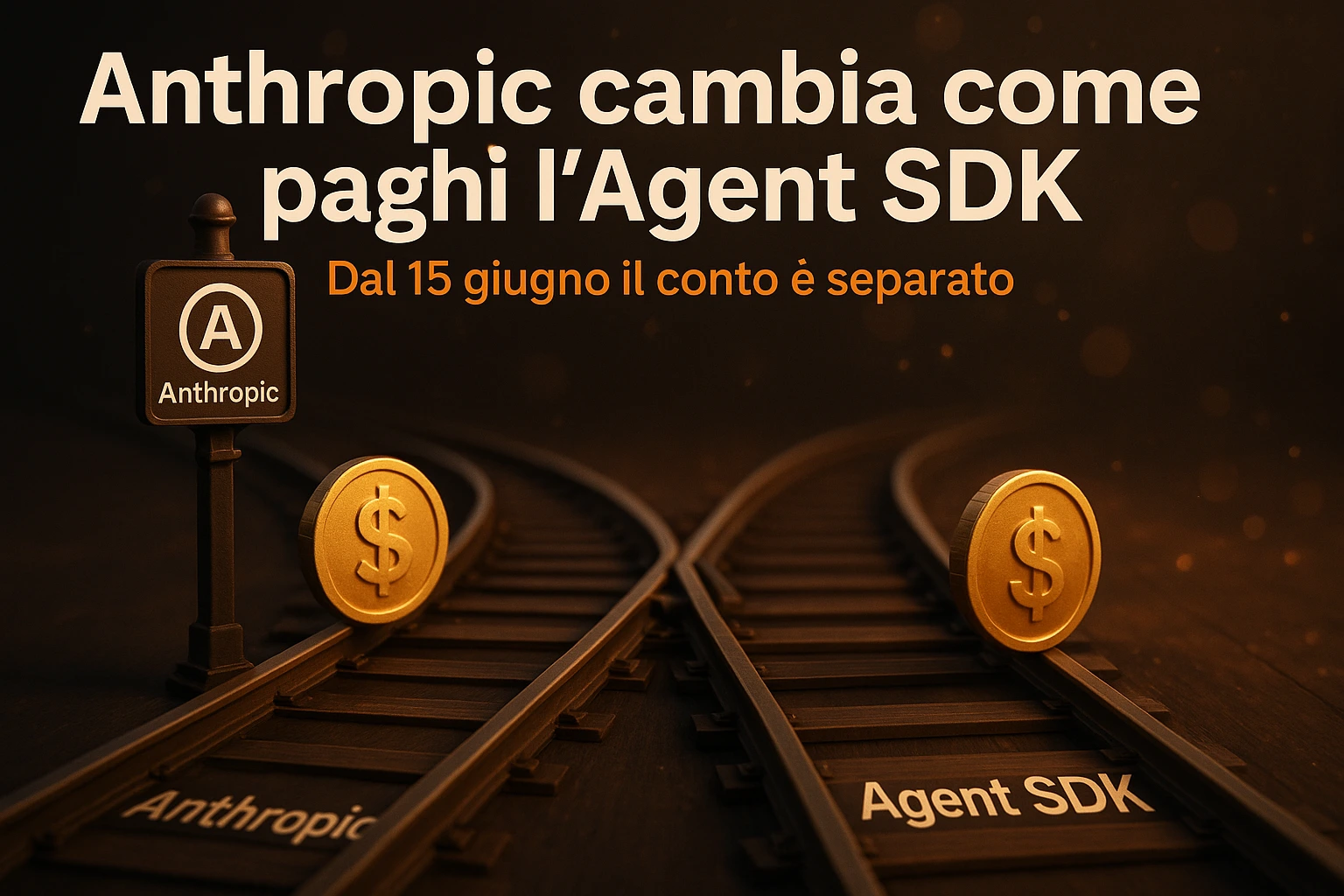 Anthropic cambia come paghi l'Agent SDK. Dal 15 giugno il conto è separato