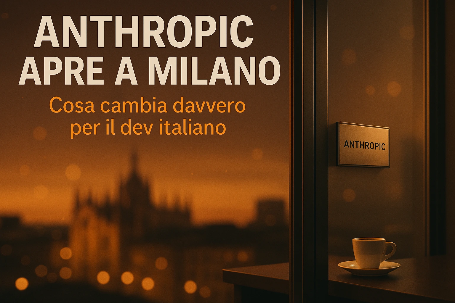 Anthropic apre a Milano. Cosa cambia davvero per il dev italiano