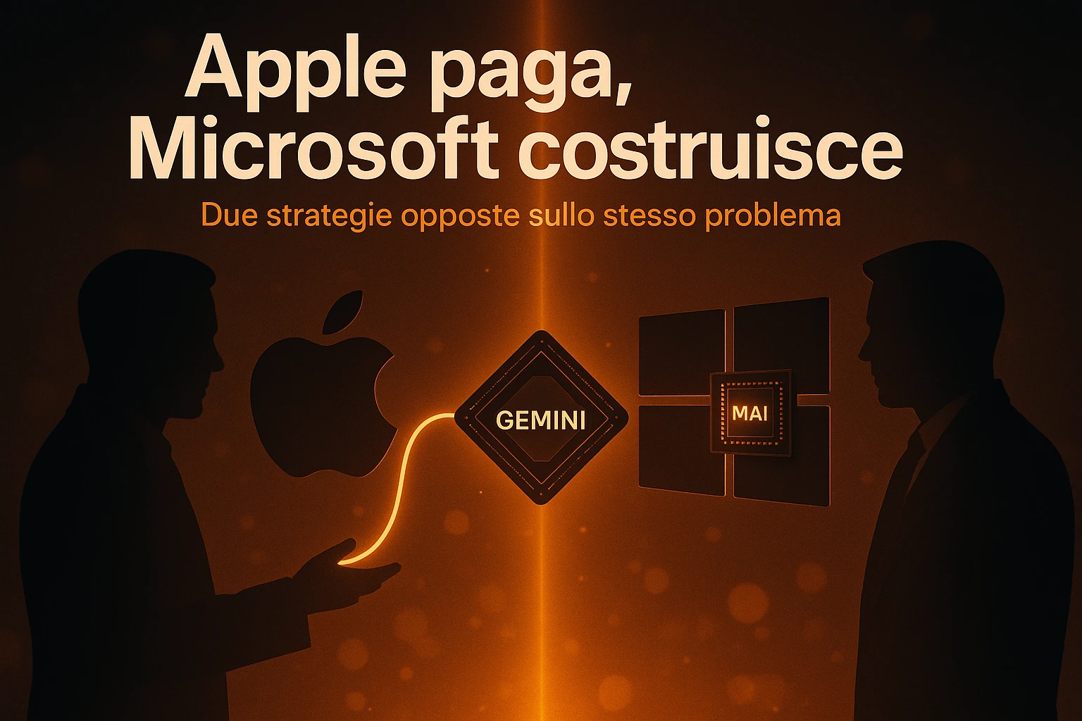 Apple paga Google un miliardo all'anno per Siri. Microsoft fa il contrario. Stesso problema, due risposte