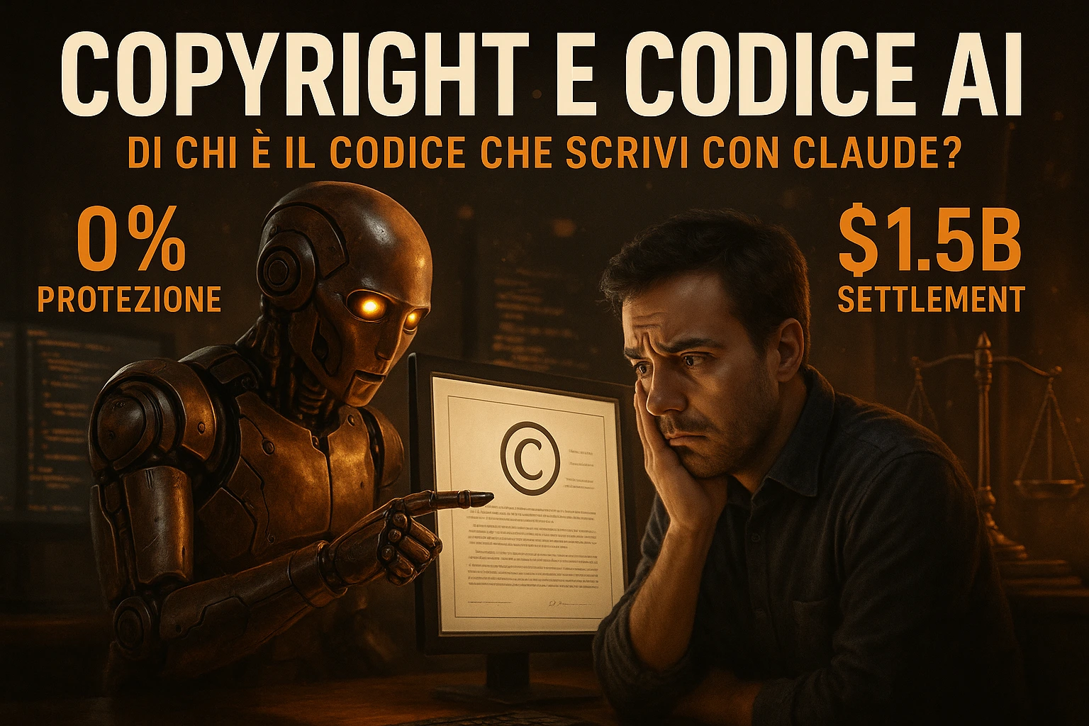 Copyright e Codice AI: Di Chi è il Codice che Scrivi con Claude?