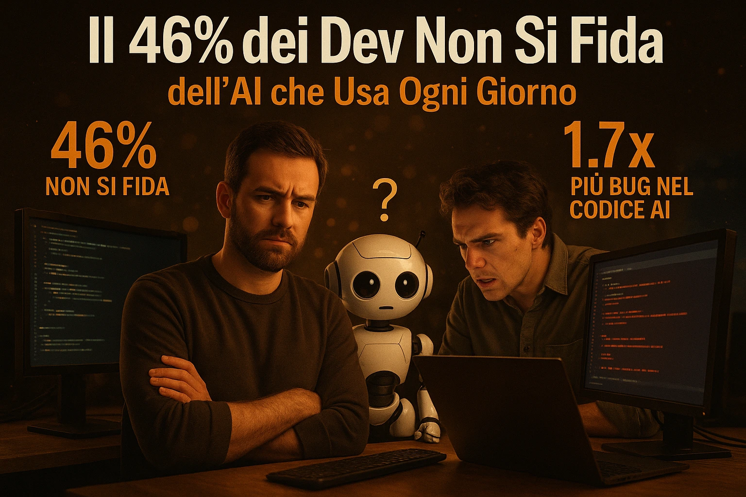 Il 46% dei Dev Non Si Fida dell'AI che Usa Ogni Giorno