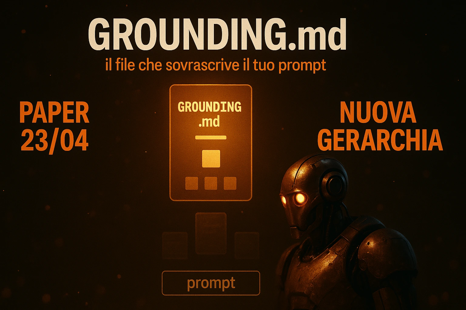 GROUNDING.md: il file che sovrascrive il prompt utente