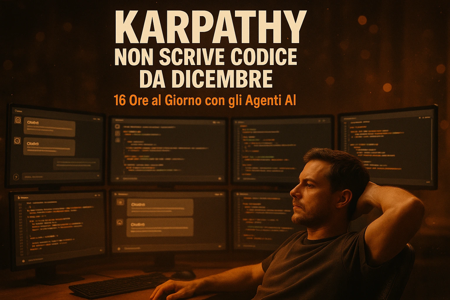 Karpathy Non Scrive Codice da Dicembre. 16 Ore al Giorno con gli Agenti.