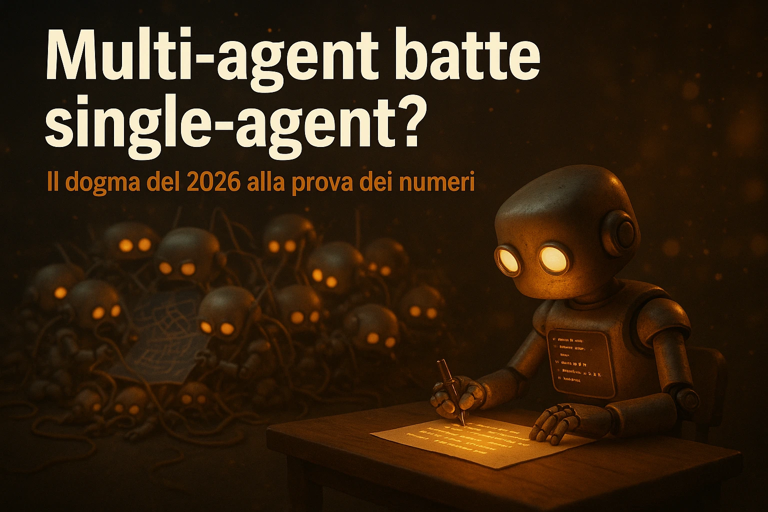 Multi-agent batte single-agent: il dogma del 2026 regge?