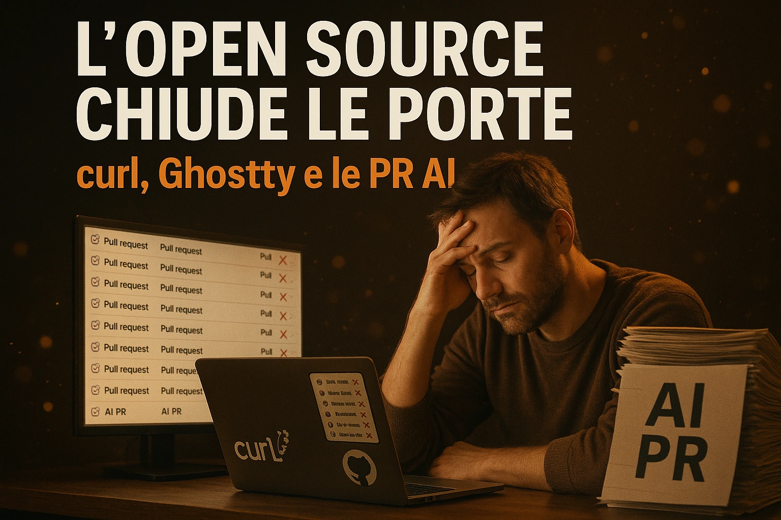 L'Open Source Chiude le Porte: curl, Ghostty e le PR AI