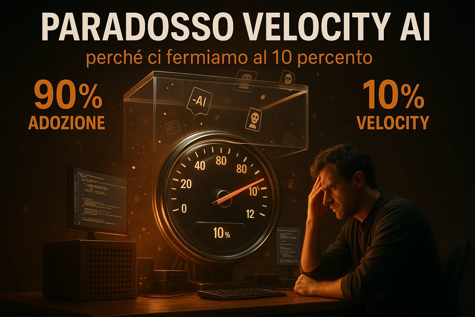 Il paradosso della velocity AI: perché ci fermiamo al 10%