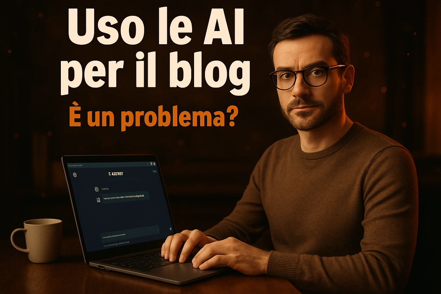 Sì, uso le AI per scrivere questo blog. È un problema?