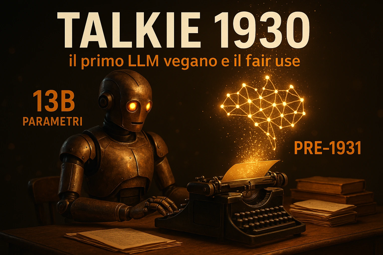 Talkie-1930: il primo LLM 'vegano' e cosa fa traballare l'argomento del fair use