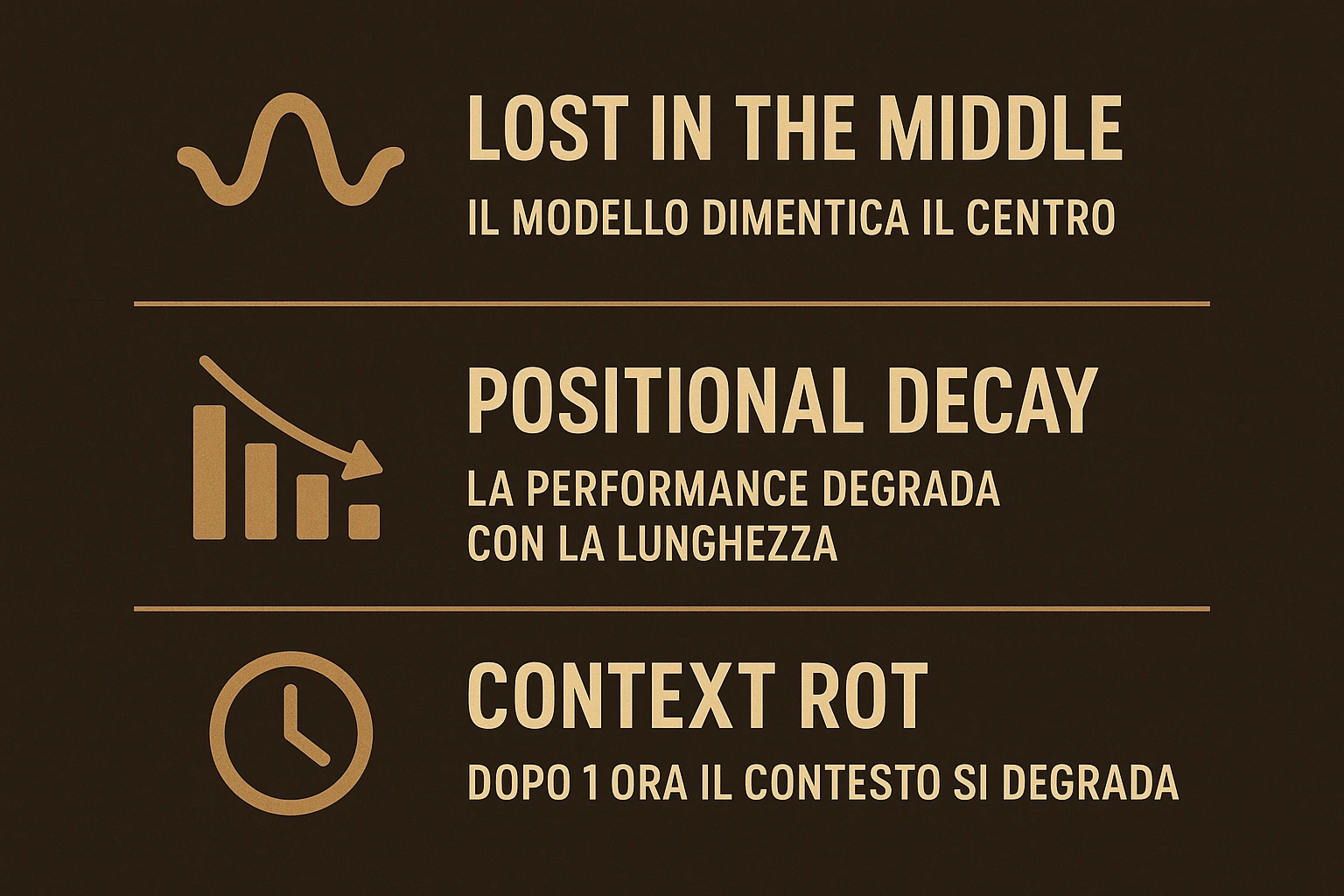 I tre fenomeni di degrado del contesto