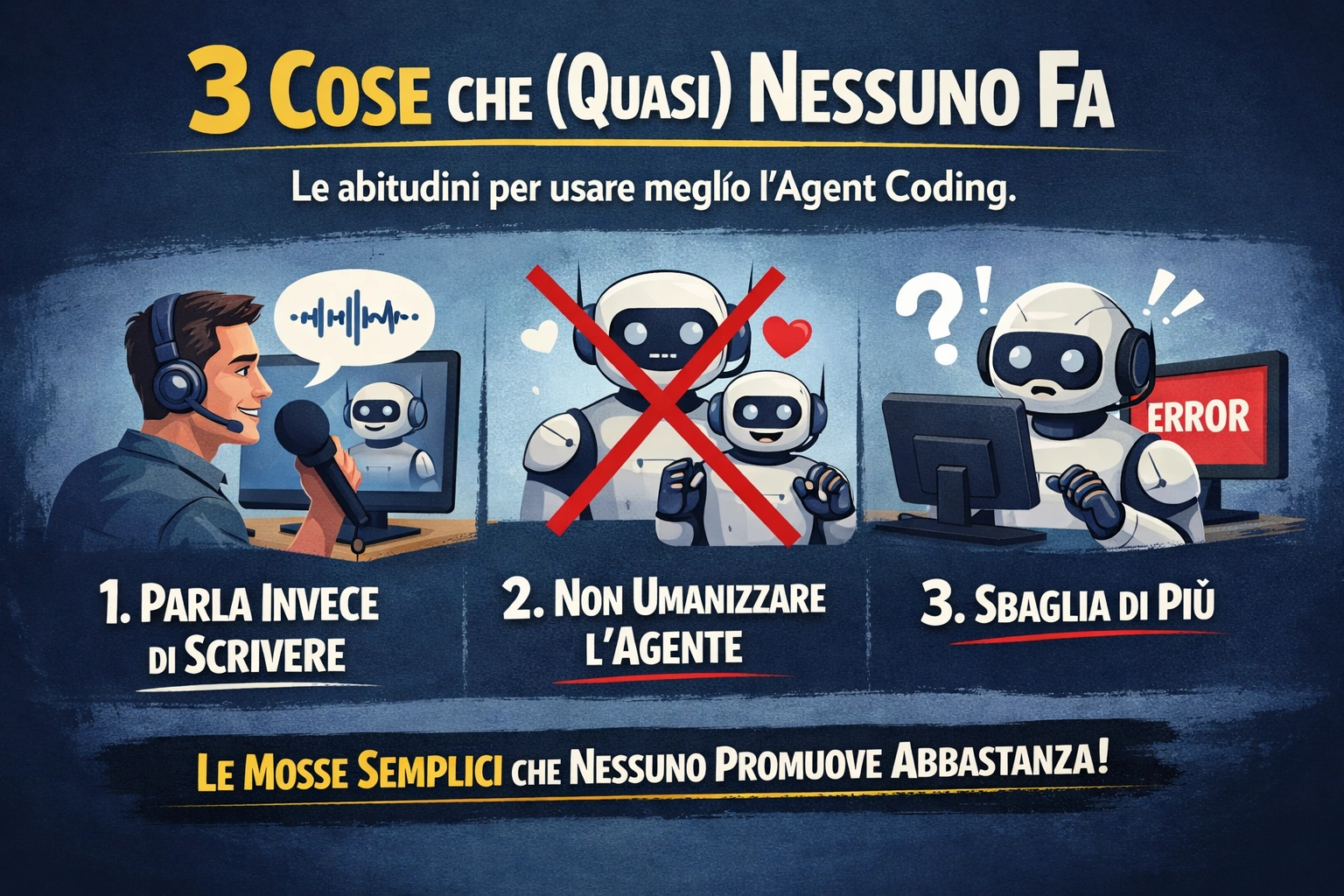 3 Cose che (Quasi) Nessuno Fa