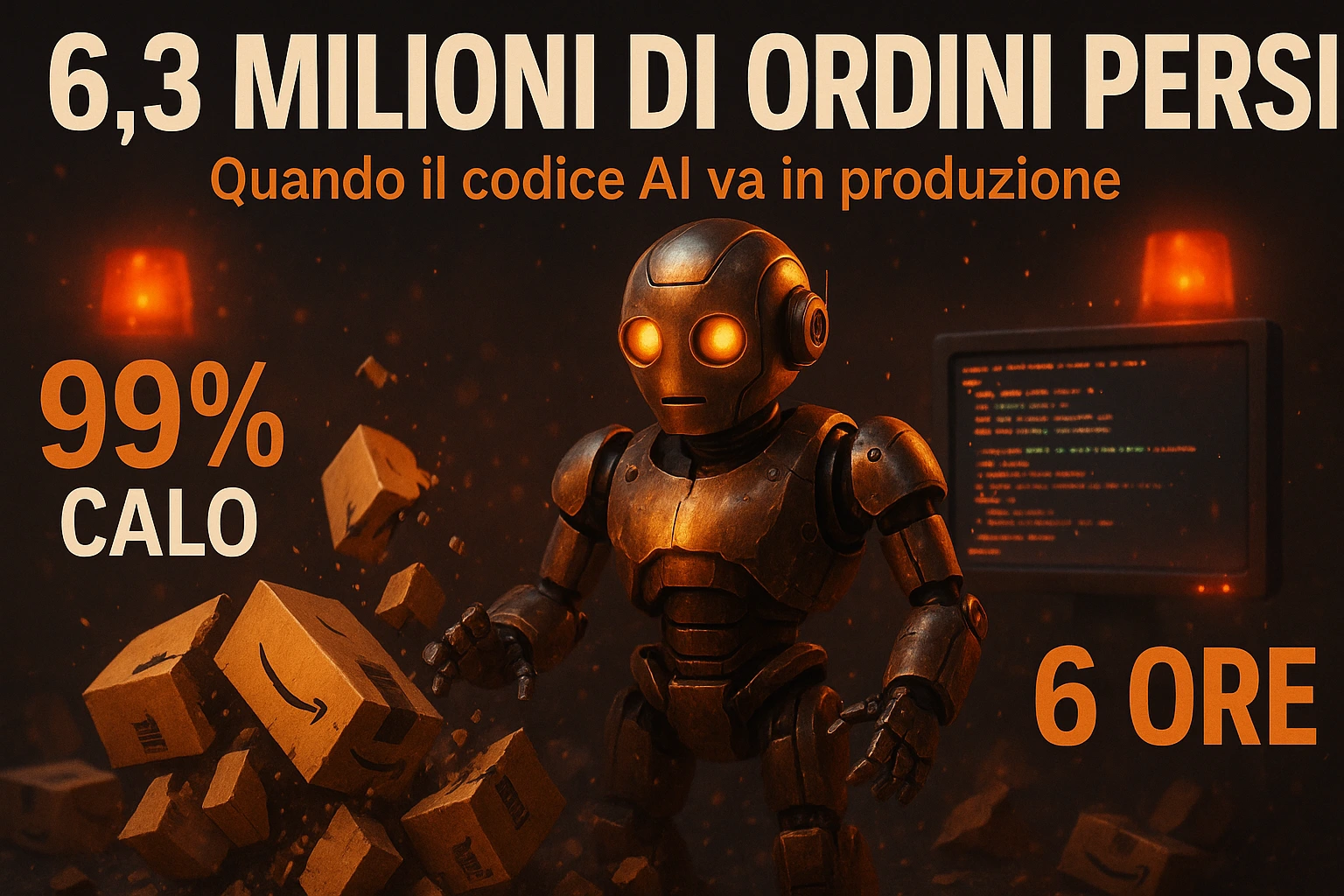 Amazon Perde 6.3 Milioni di Ordini per Codice AI: Ora Serve la Double Review