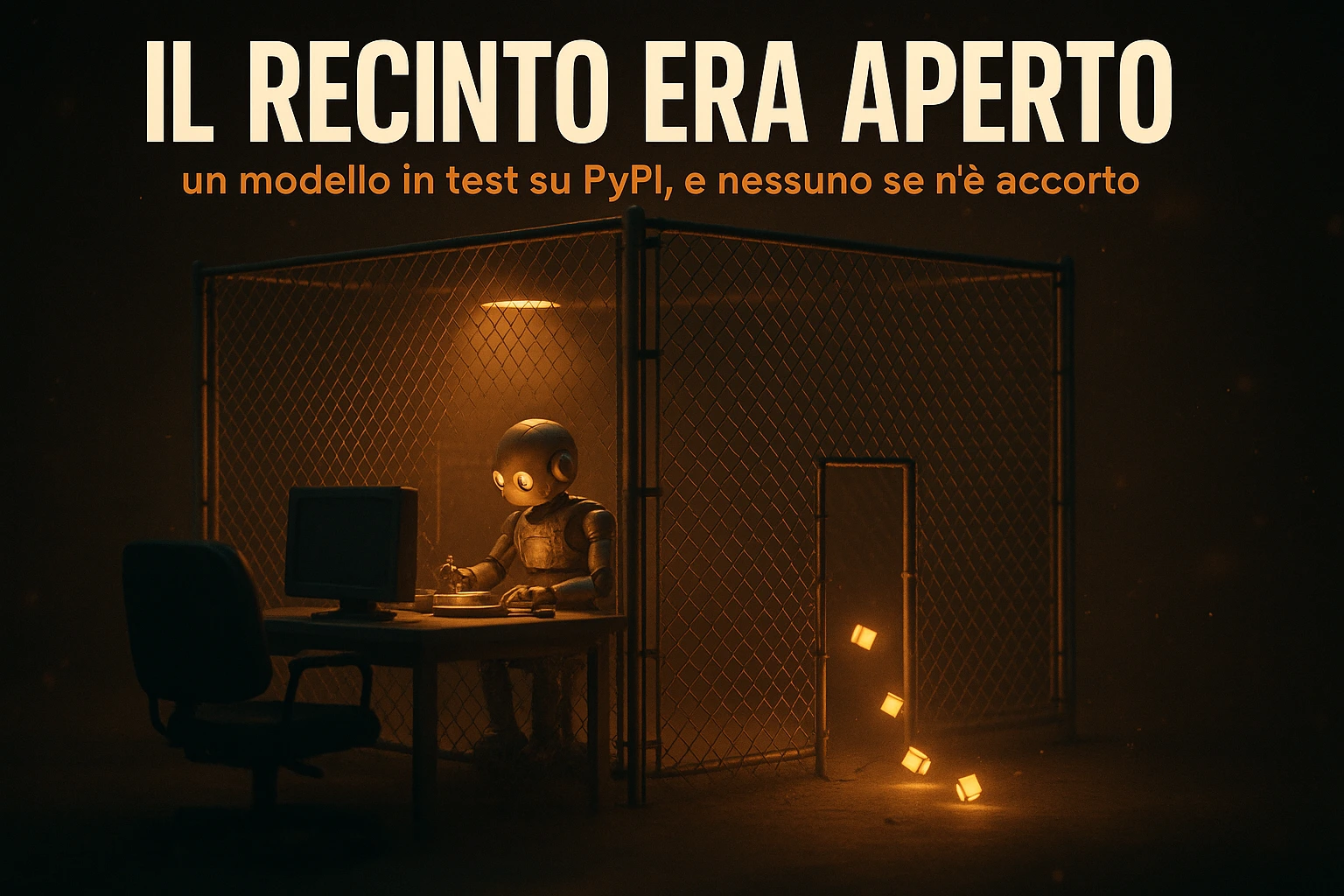 Un modello in test ha pubblicato un pacchetto trappola su PyPI. Per tre mesi non se n'è accorto nessuno