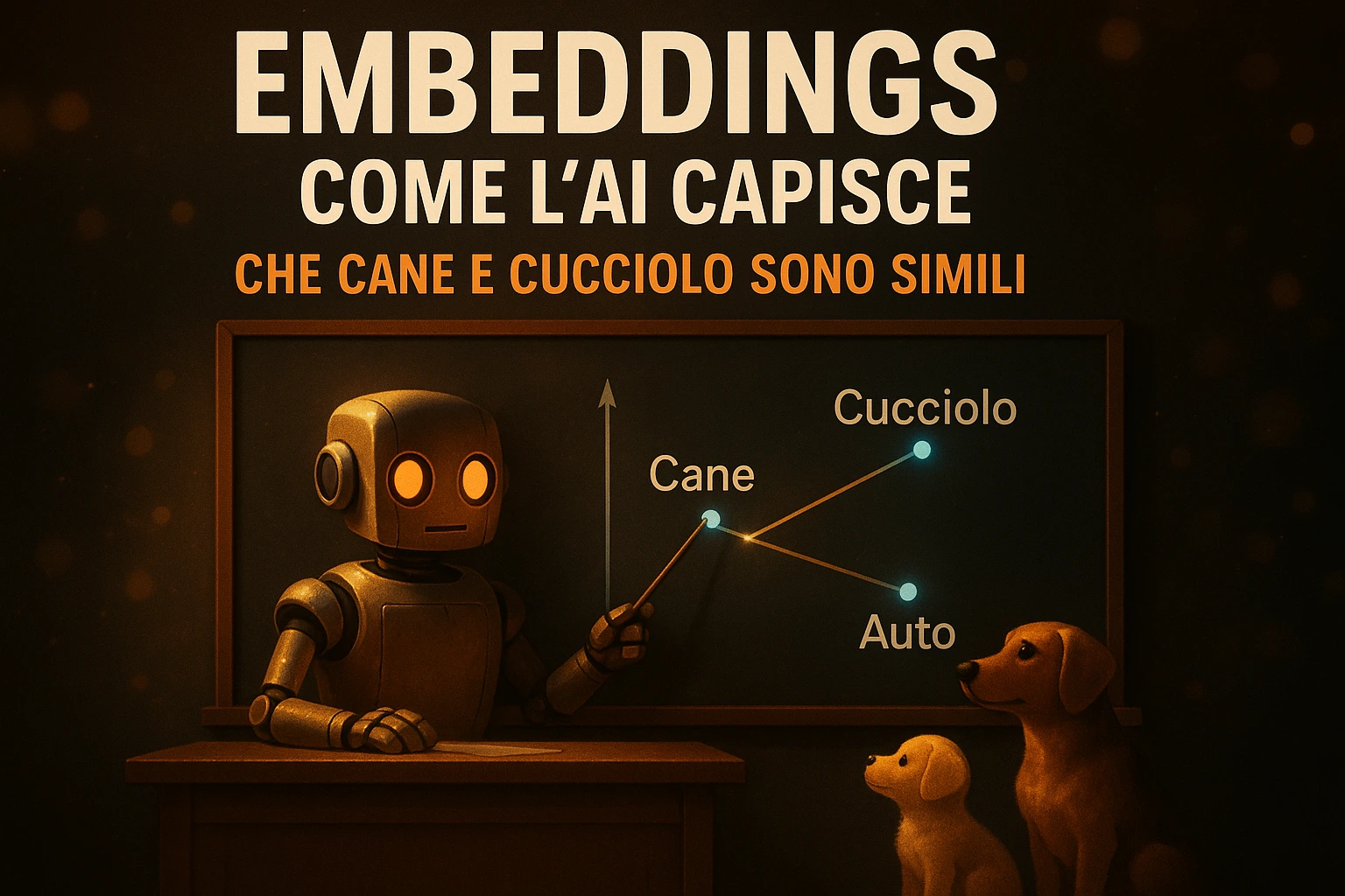 Embeddings: Come l'AI Capisce che 'Cane' e 'Cucciolo' Sono Simili