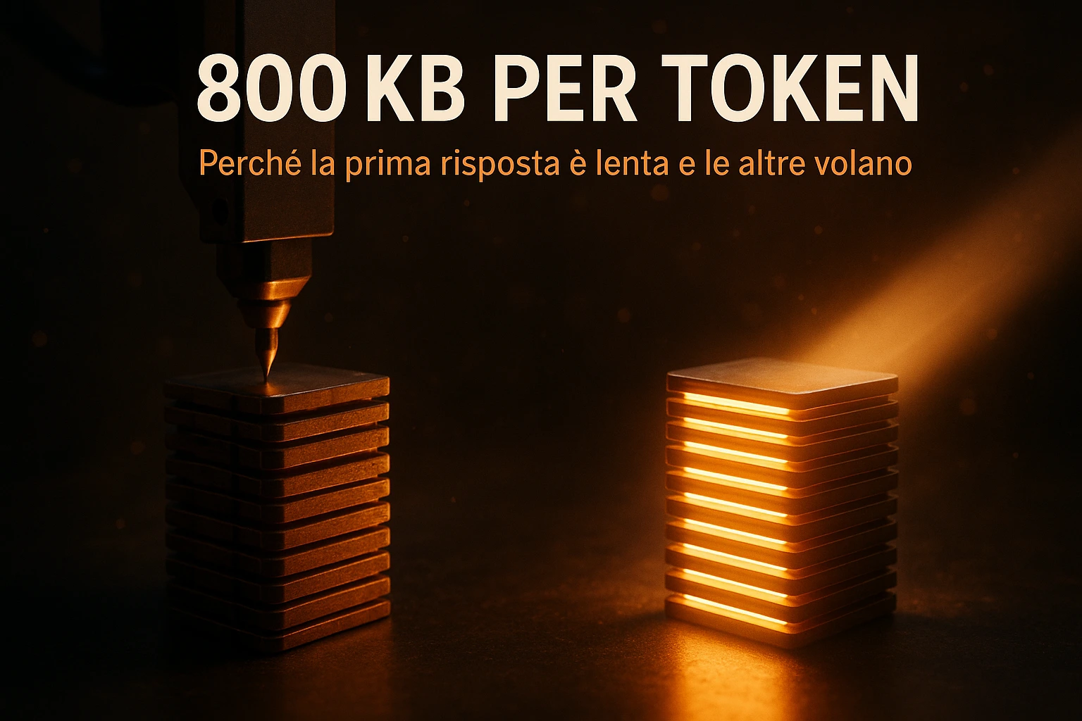 La prima risposta è lenta, le altre volano: cosa conserva davvero la KV cache