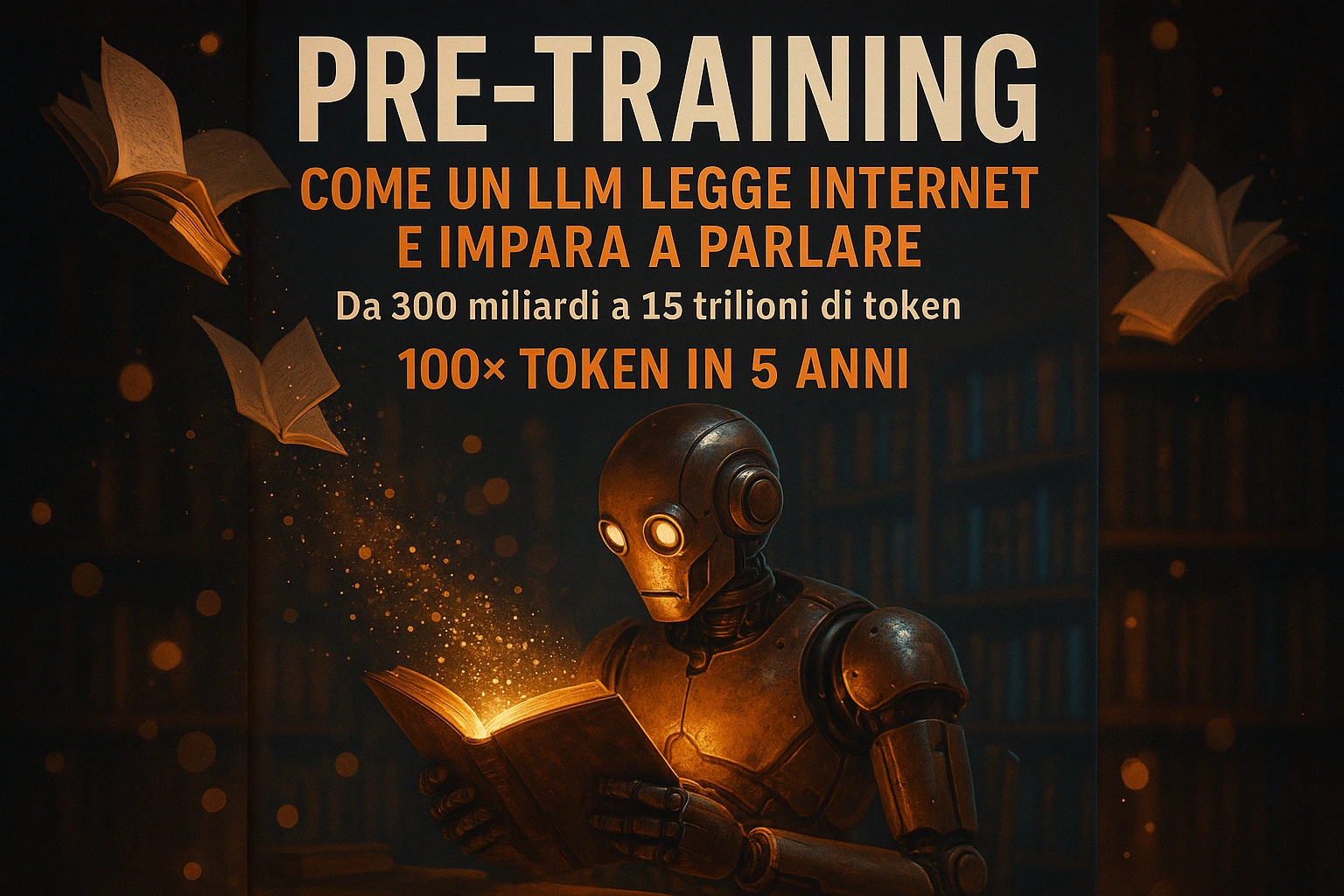 Pre-training: Come un LLM Legge Internet e Impara a Parlare