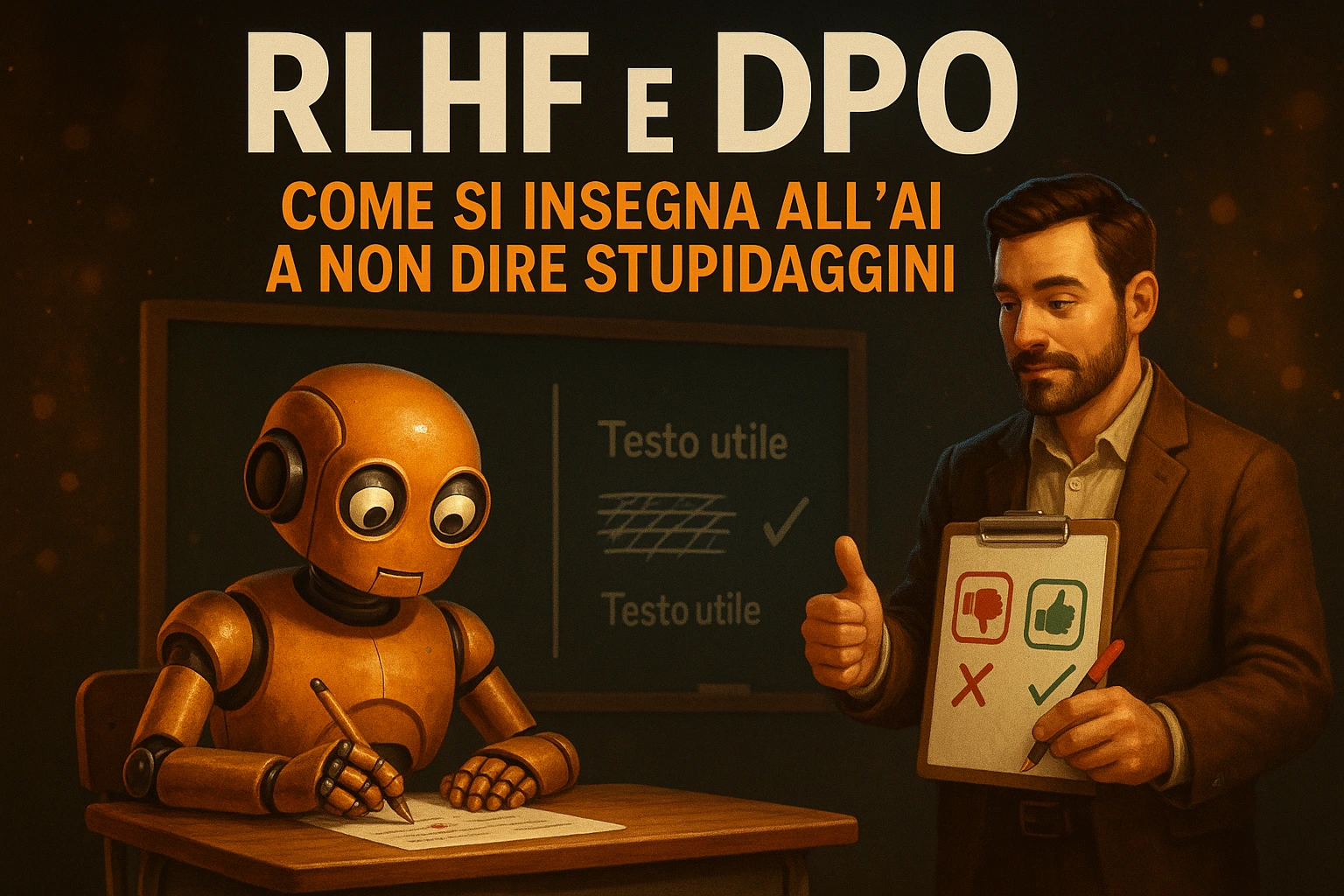 RLHF e DPO: Come si Insegna all'AI a Non Dire Stupidaggini